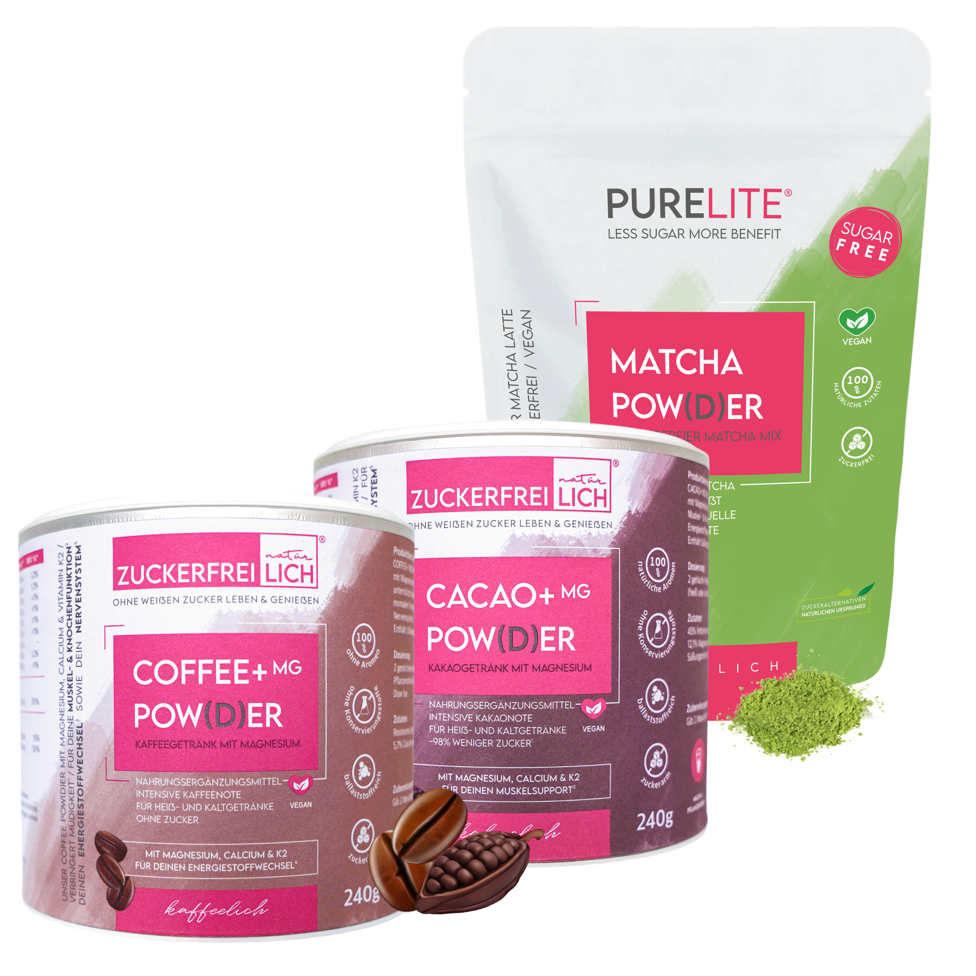 BUNDLE 1 x CACAO + 1 x COFFEE + 1 x MATCHA POW(D)ER  