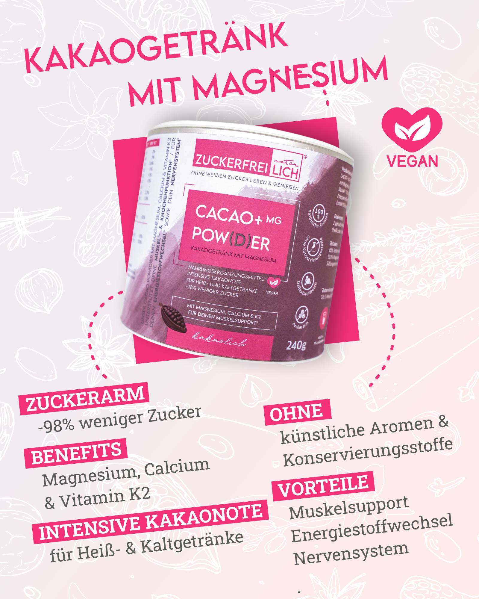 CACAO+ MG POW(D)ER kakaolich