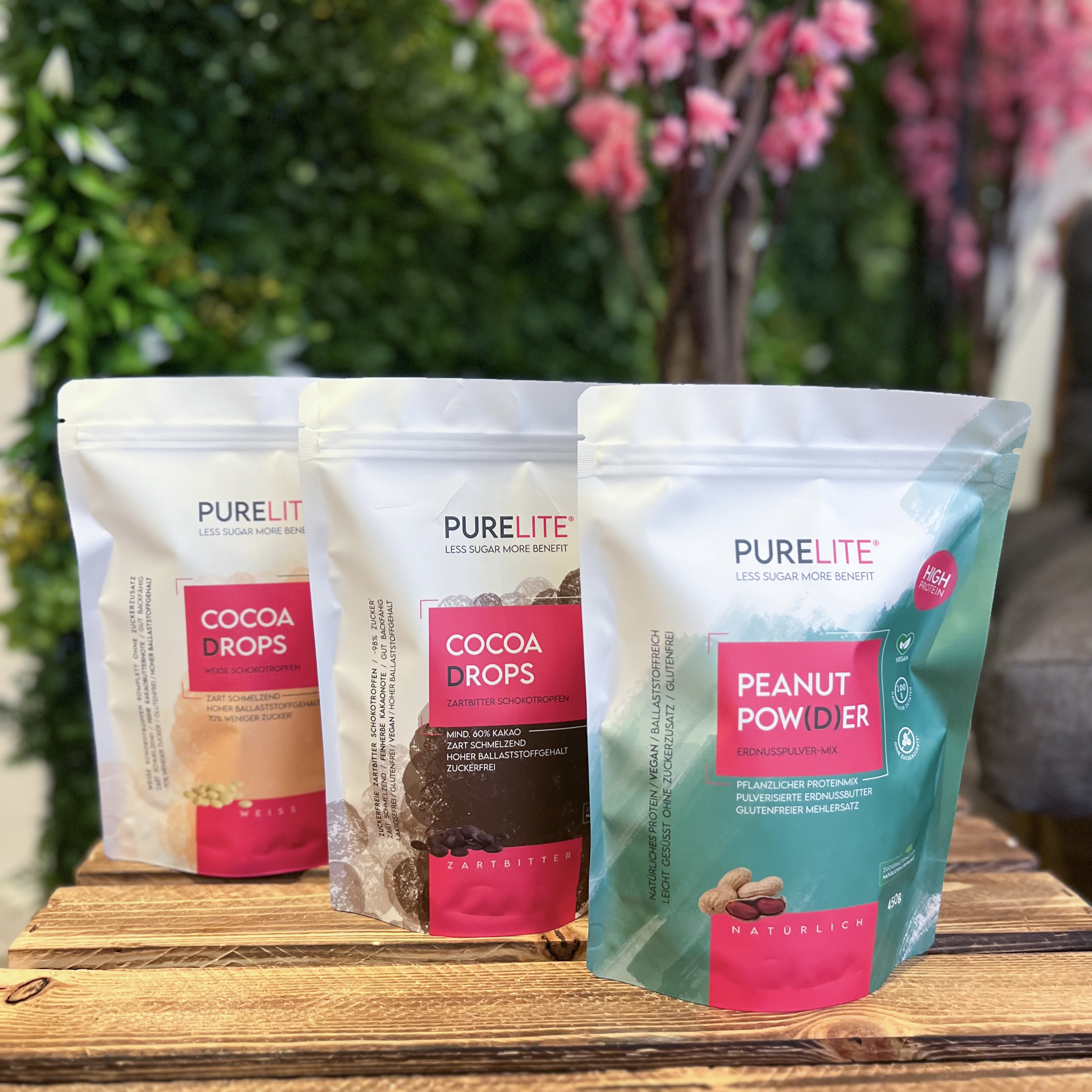 BUNDLE COCOA DROPS 1 x Zartbitter BIG + 1 x Vollmilch + 1 x Weiss