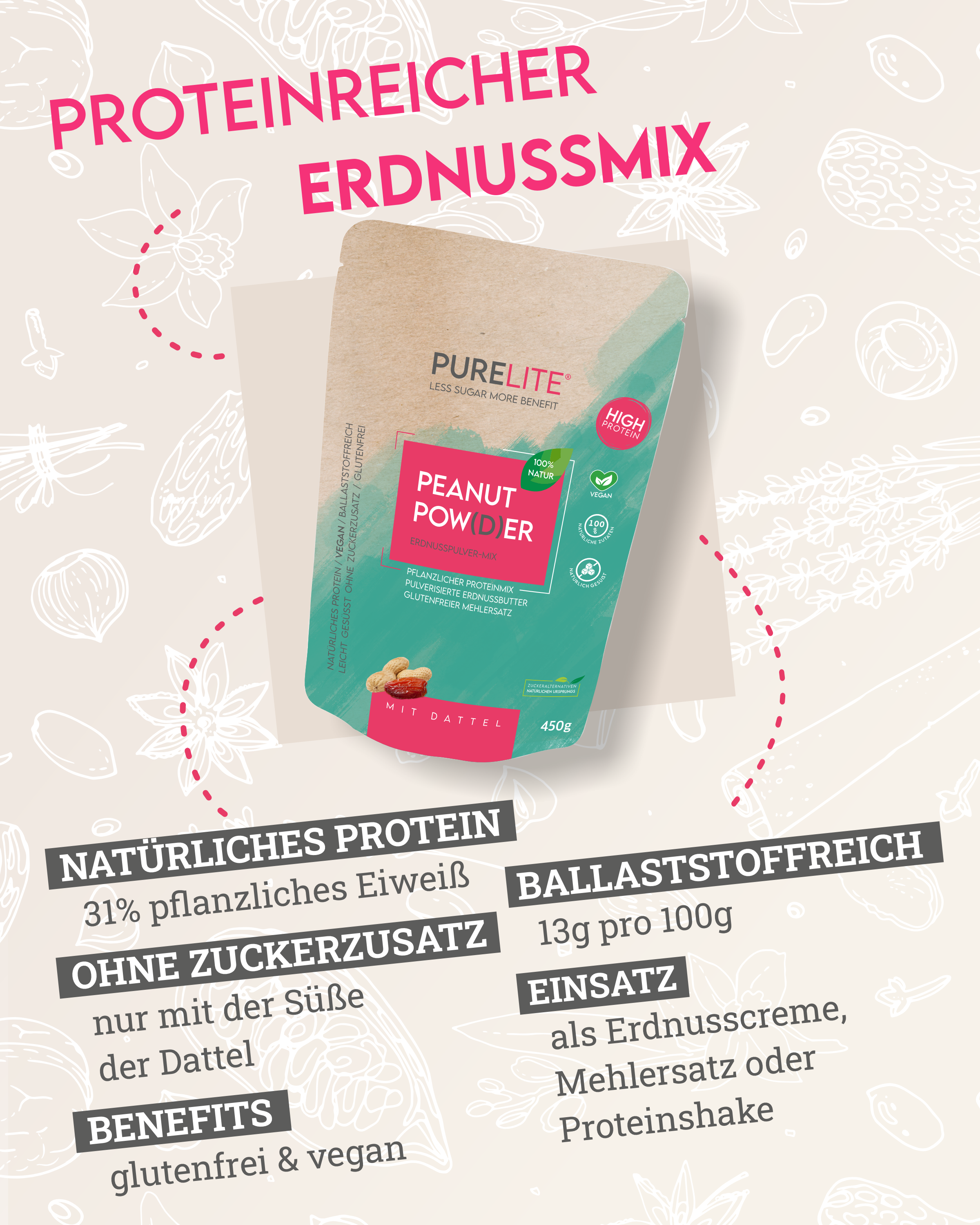 PEANUT POW(D)ER mit Dattel