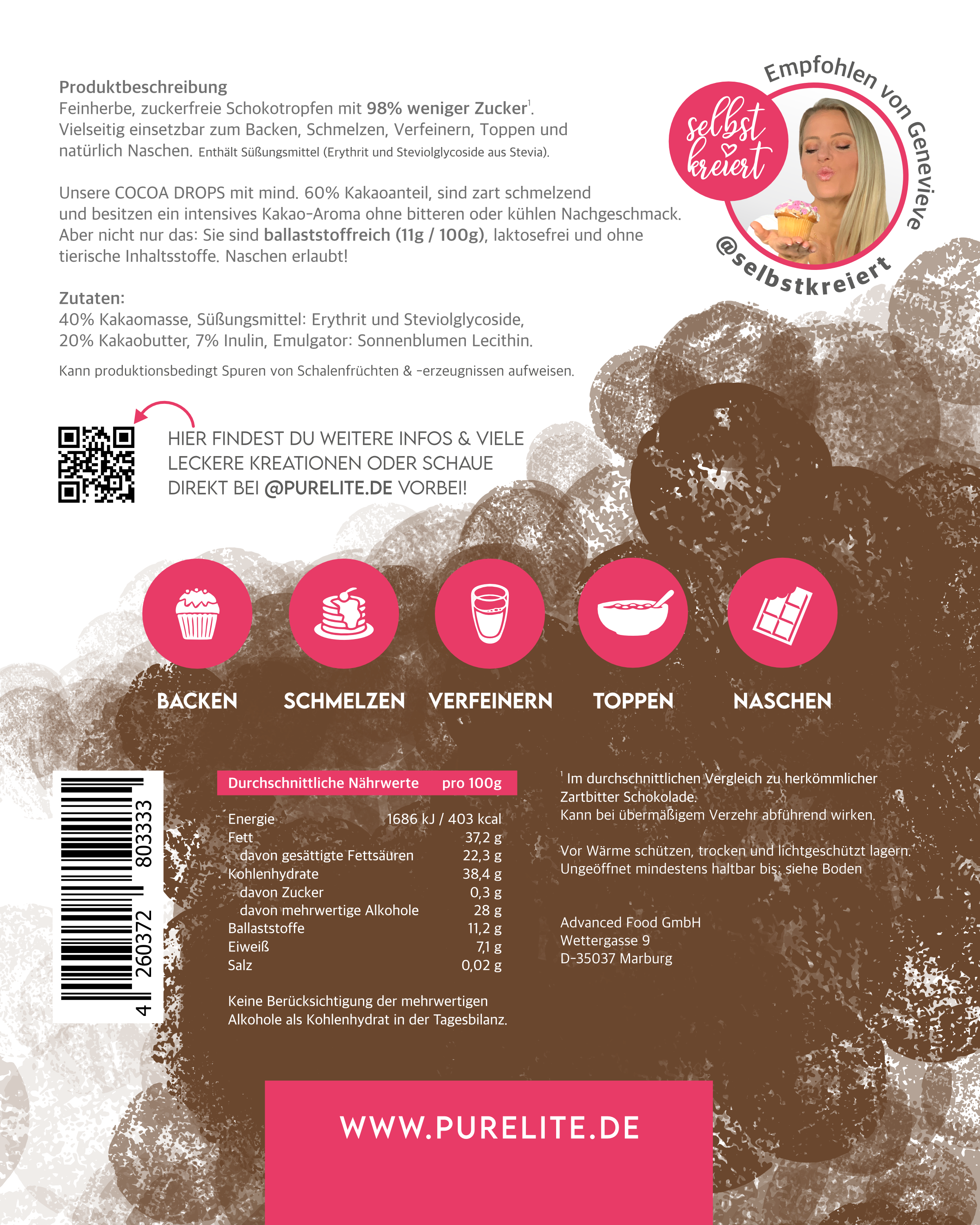 BUNDLE COCOA DROPS BIG 1 x Vollmilch + 1 x Zartbitter