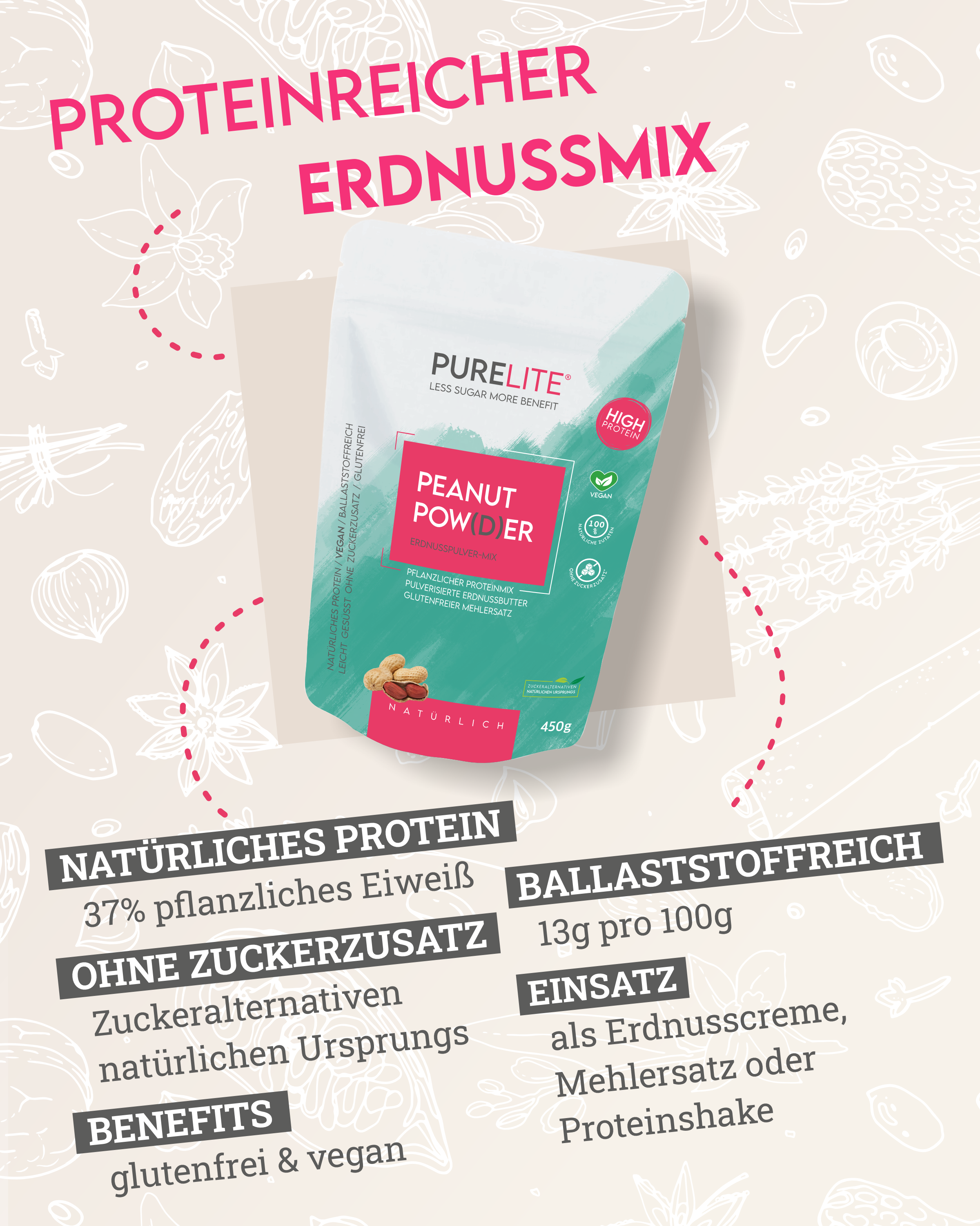 PEANUT POW(D)ER natürlich